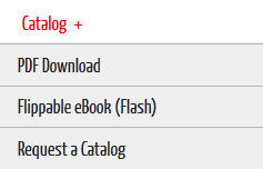 Catalog dropdown menu