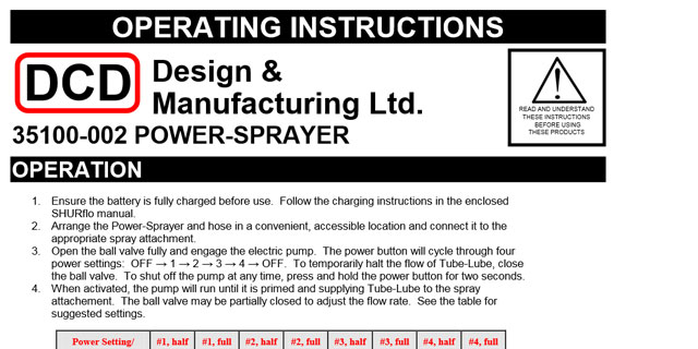 Operating Instructions