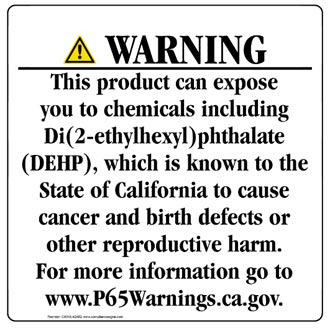 Prop 65 Warning Label