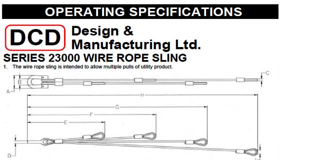 Operating Specifications sheet